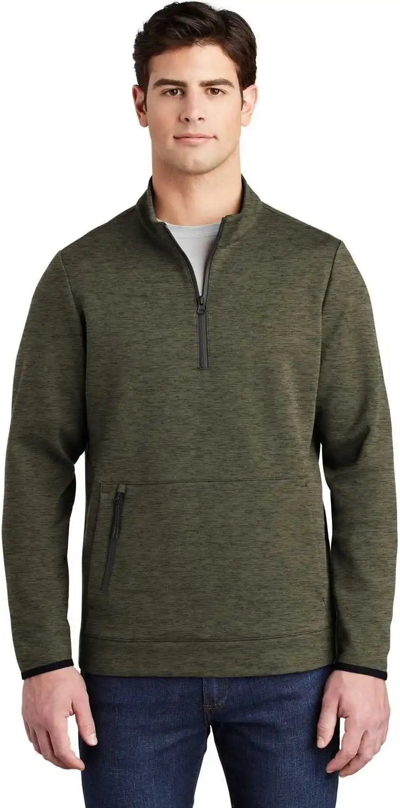 Sport-tek St281 Triumph 1/4-zip Pullover - Olive Heather