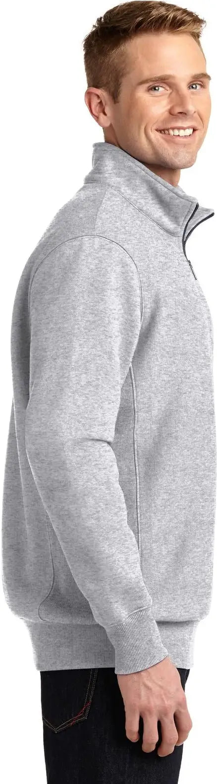 Sport-tek St283 Super Heavyweight 1/4-zip Pullover Sweatshirt - Athletic Heather