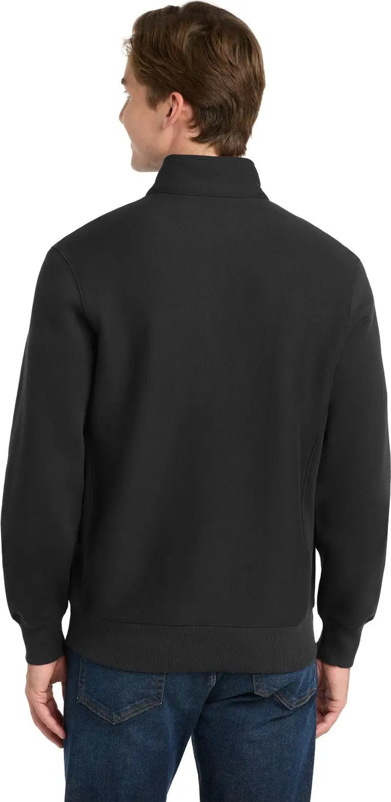 Sport-tek St283 Super Heavyweight 1/4-zip Pullover Sweatshirt - Black