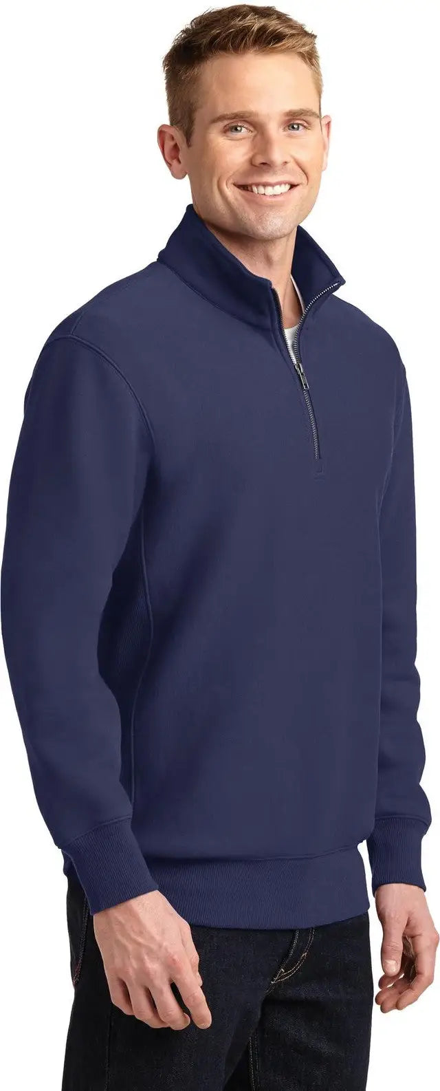 Sport-tek St283 Super Heavyweight 1/4-zip Pullover Sweatshirt - True Navy
