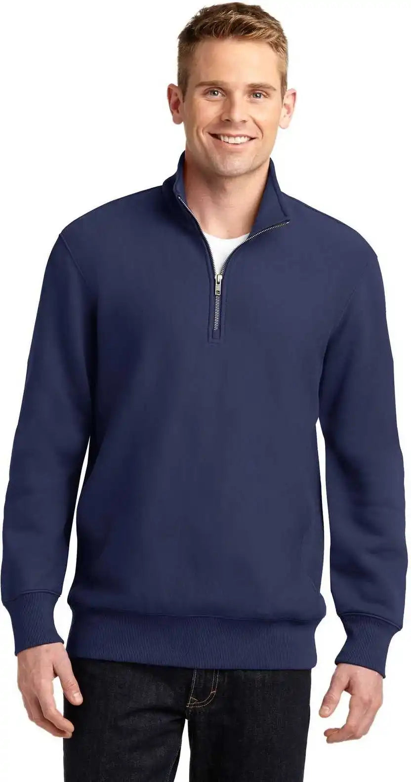 Sport-tek St283 Super Heavyweight 1/4-zip Pullover Sweatshirt - True Navy