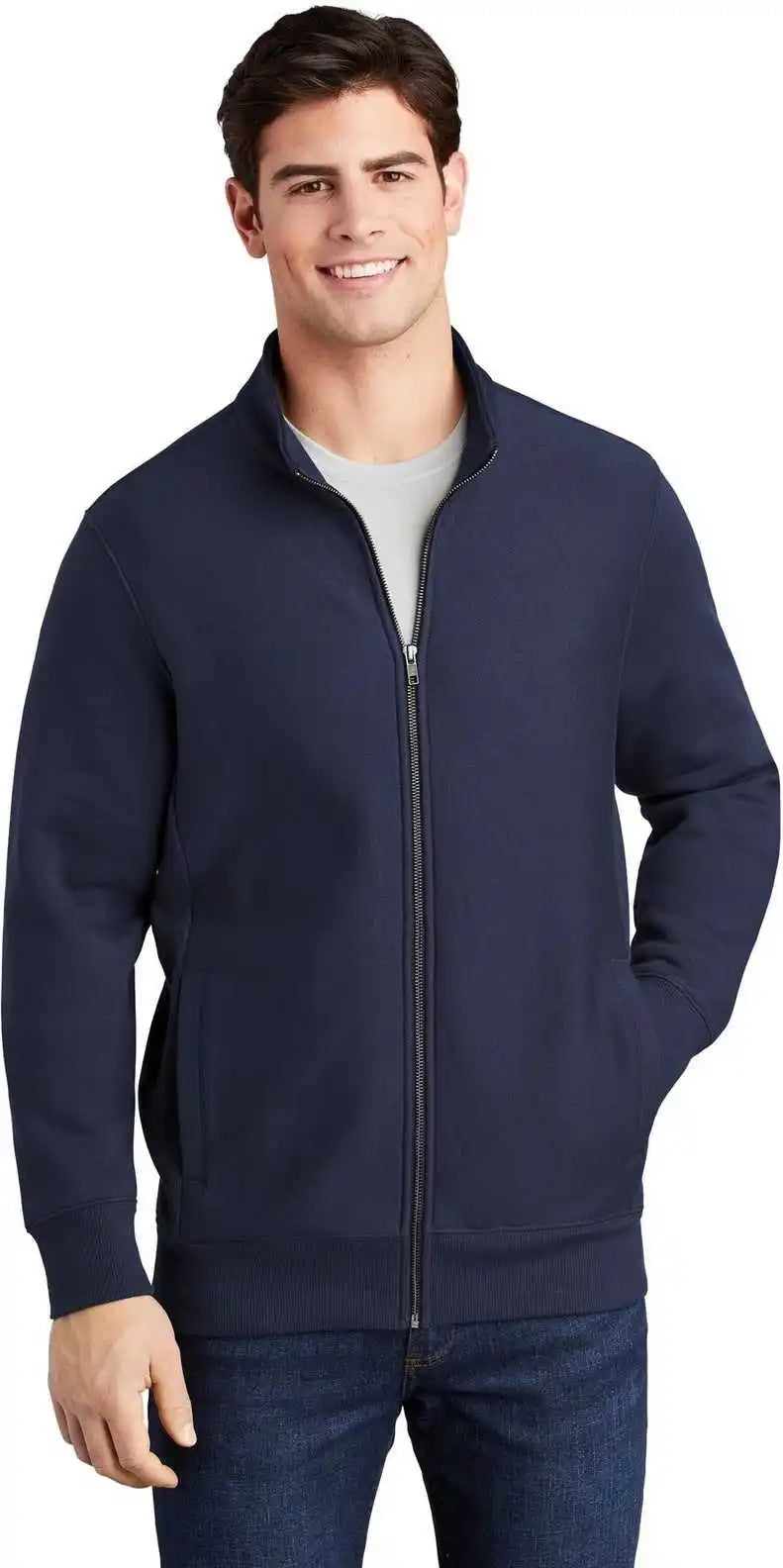 Sport-tek St284 Super Heavyweight Full-zip Sweatshirt - True Navy