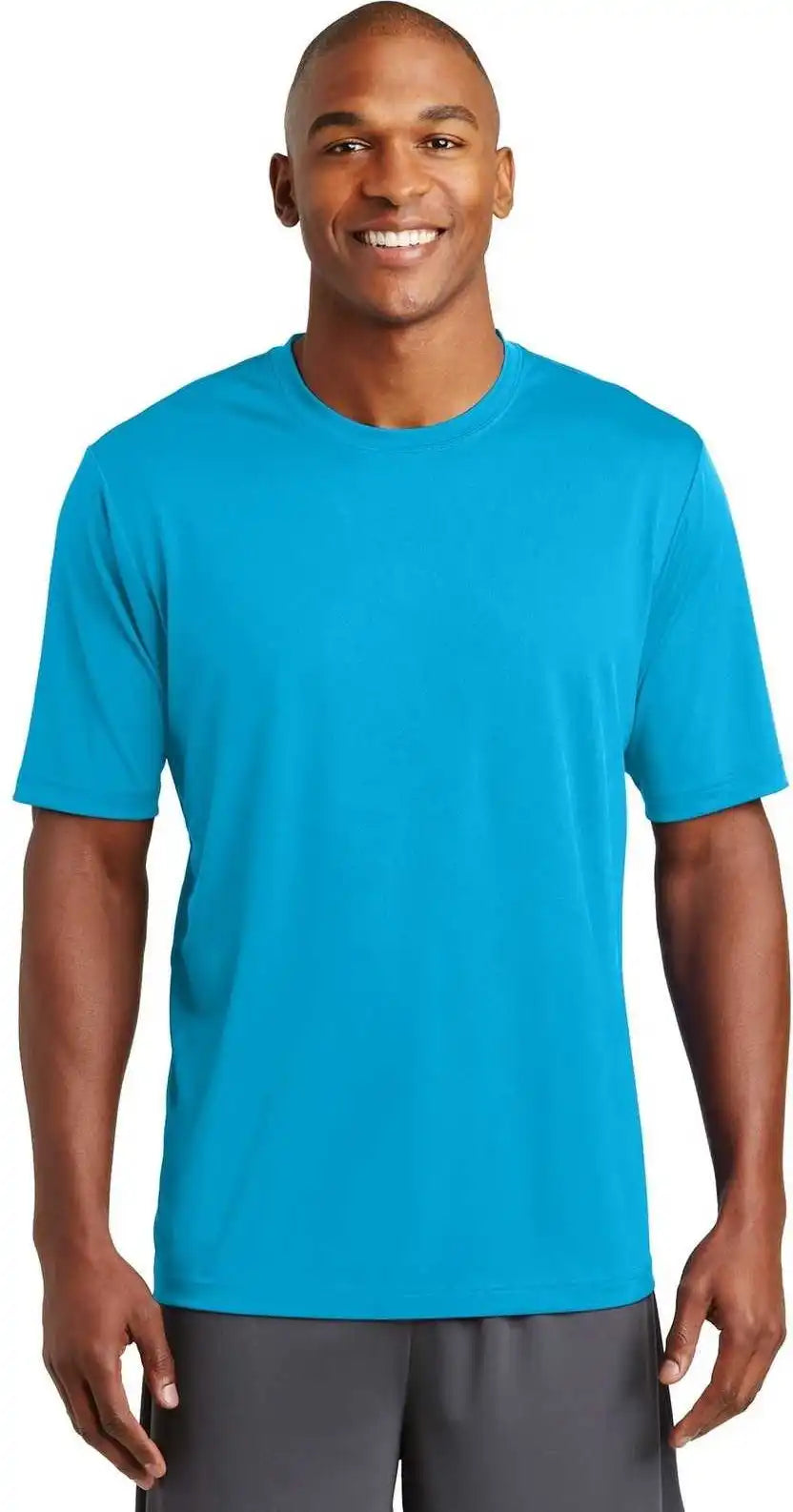 Sport Tek St320 Posicharge Tough Tee Atomic Blue