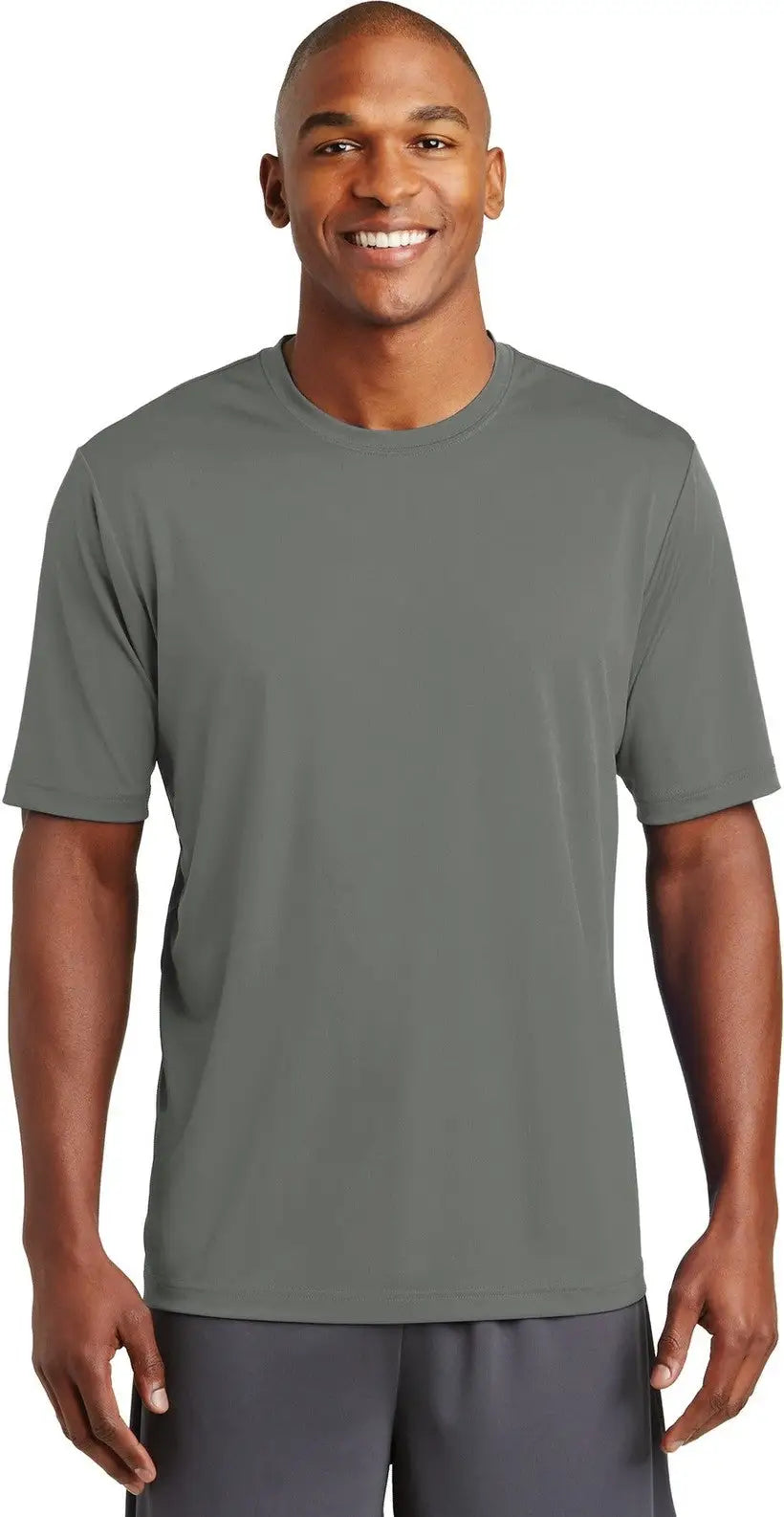 Sport-tek St320 Posicharge Tough Tee - Dark Smoke Gray - Adult Xs