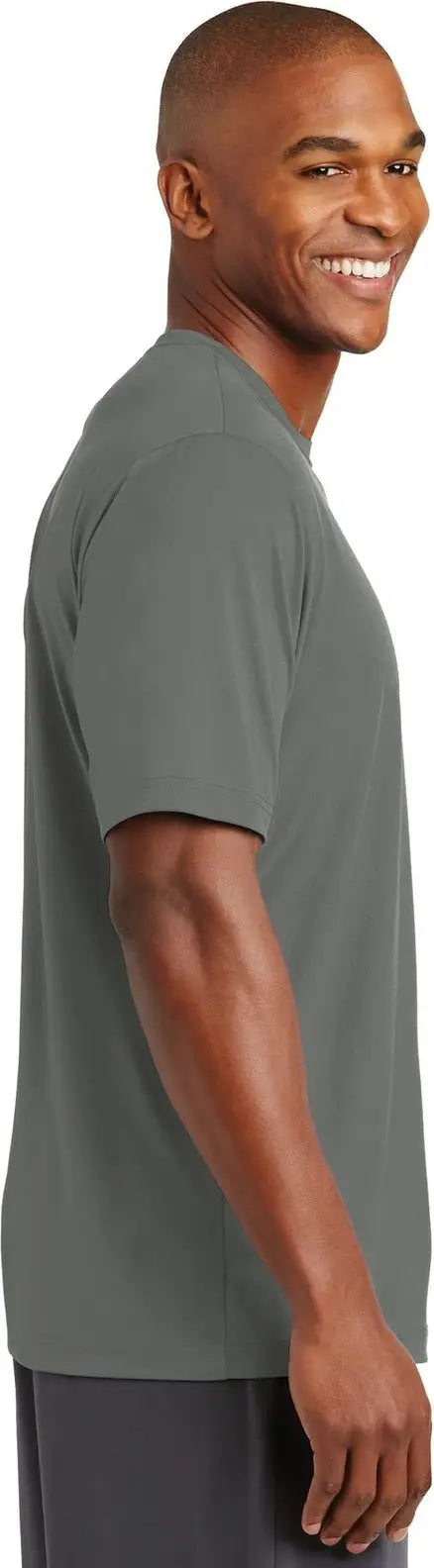 Sport-tek St320 Posicharge Tough Tee - Dark Smoke Gray
