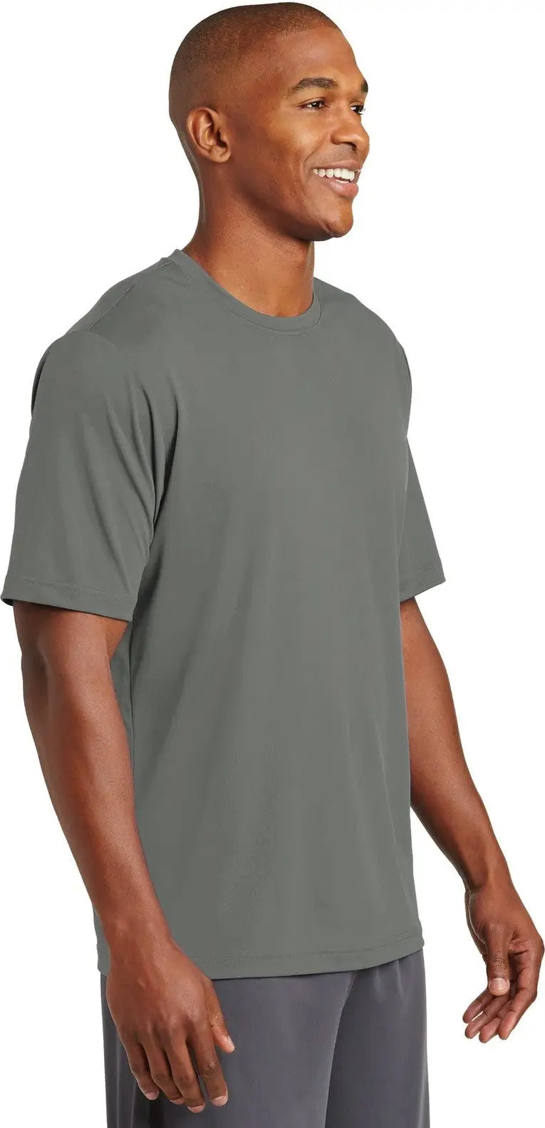 Sport-tek St320 Posicharge Tough Tee - Dark Smoke Gray