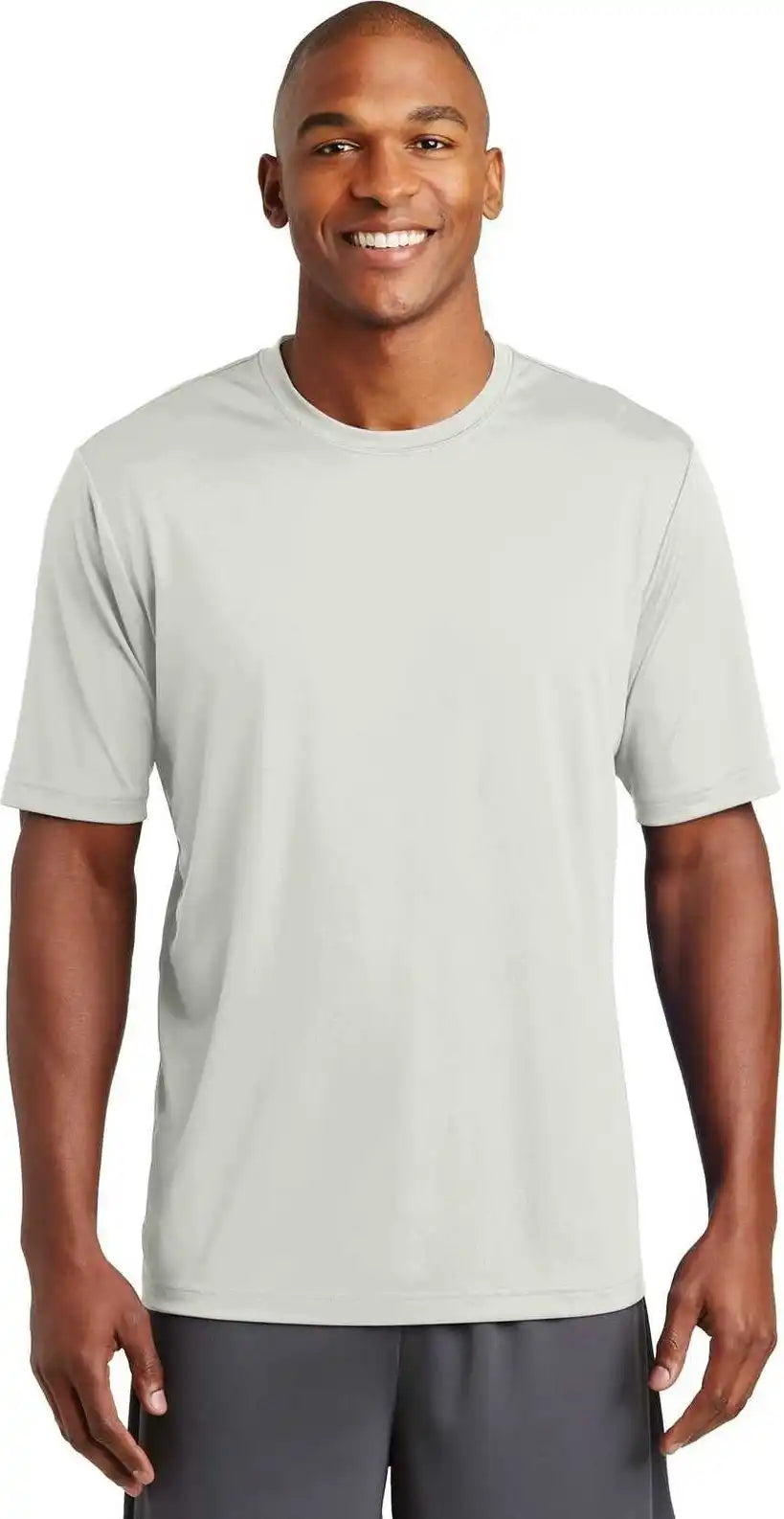 Sport Tek St320 Posicharge Tough Tee Silver