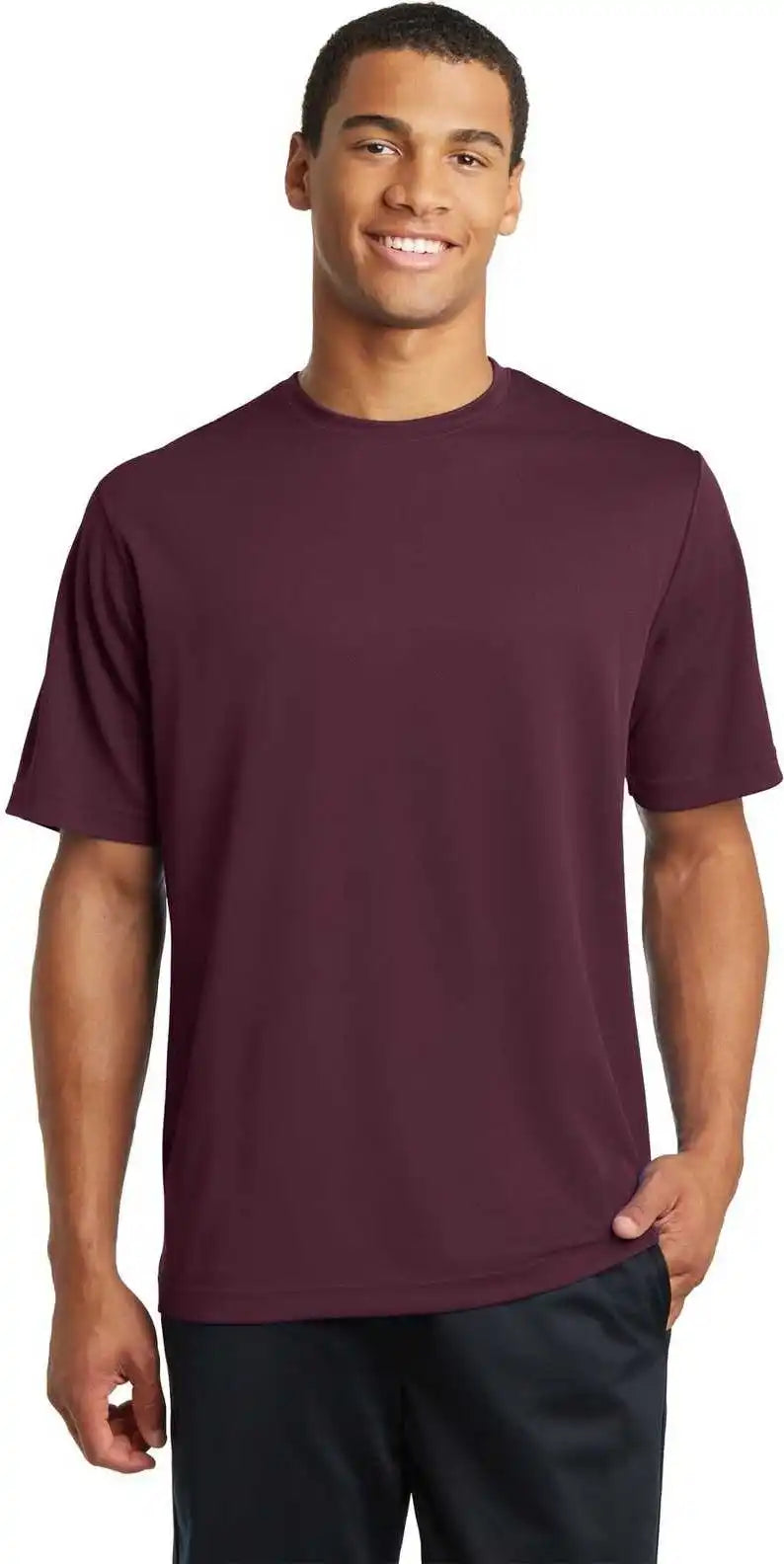 Sport Tek St340 Posicharge Racermesh Tee Maroon