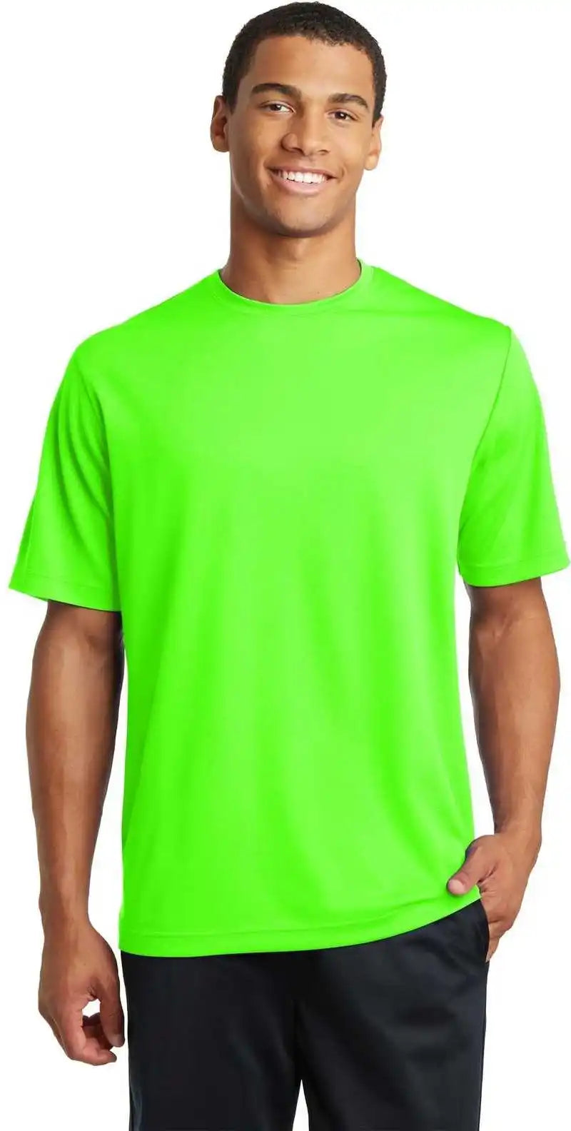 Sport Tek St340 Posicharge Racermesh Tee Neon Green