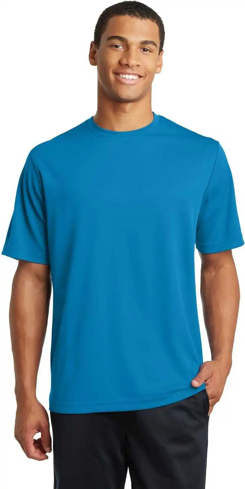 Sport Tek St340 Posicharge Racermesh Tee Pond Blue
