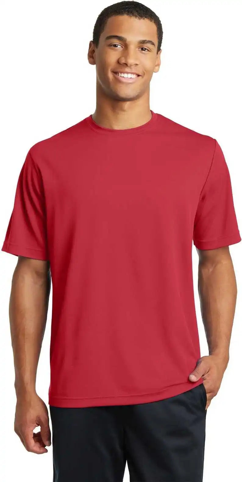 Sport Tek St340 Posicharge Racermesh Tee True Red