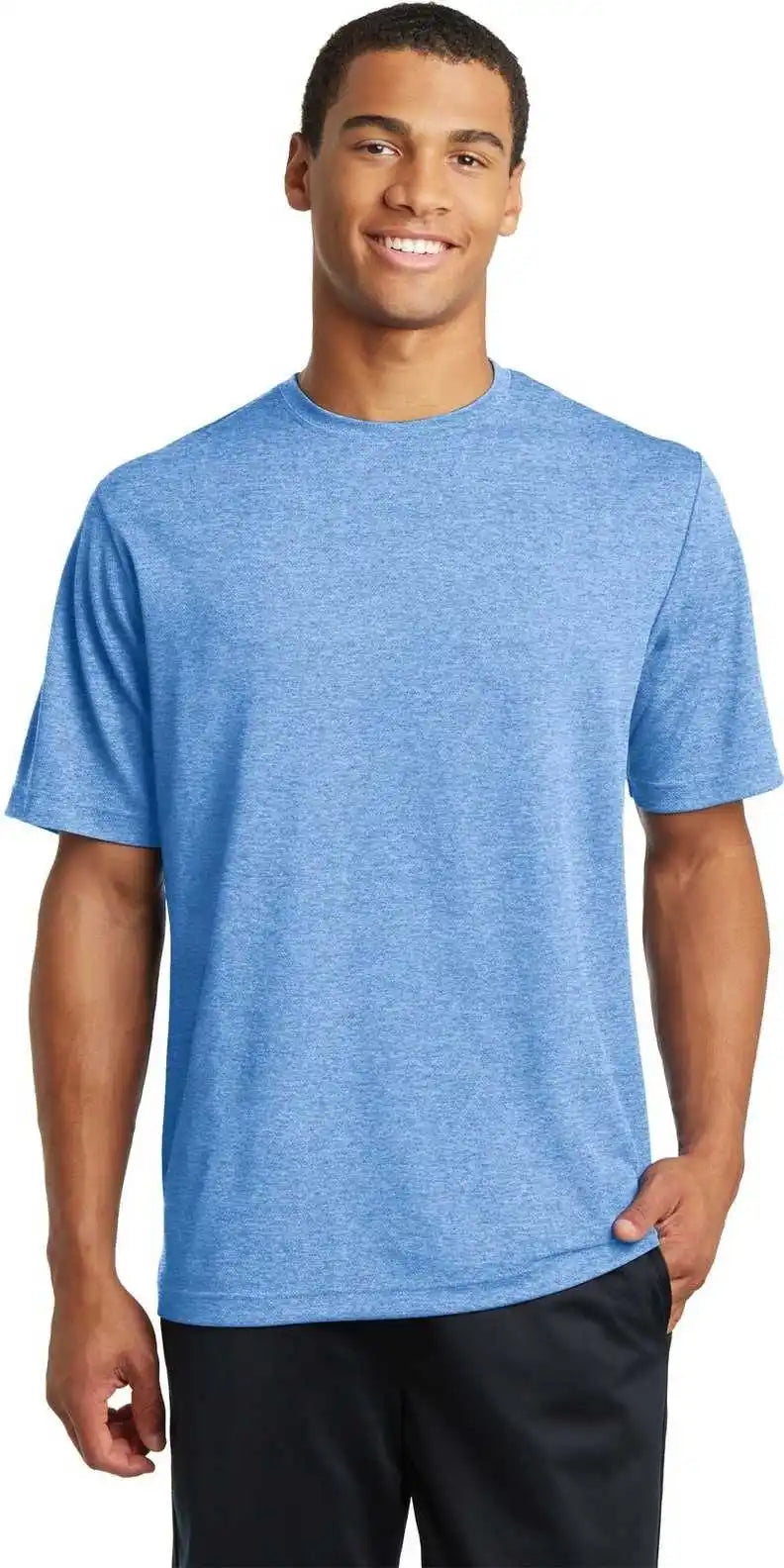 Sport Tek St340 Posicharge Racermesh Tee True Royal Heather
