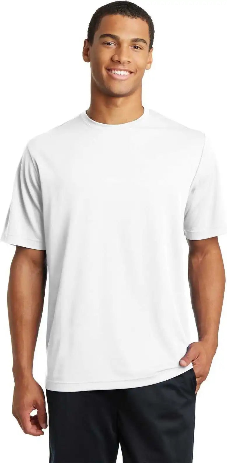 Sport Tek St340 Posicharge Racermesh Tee White