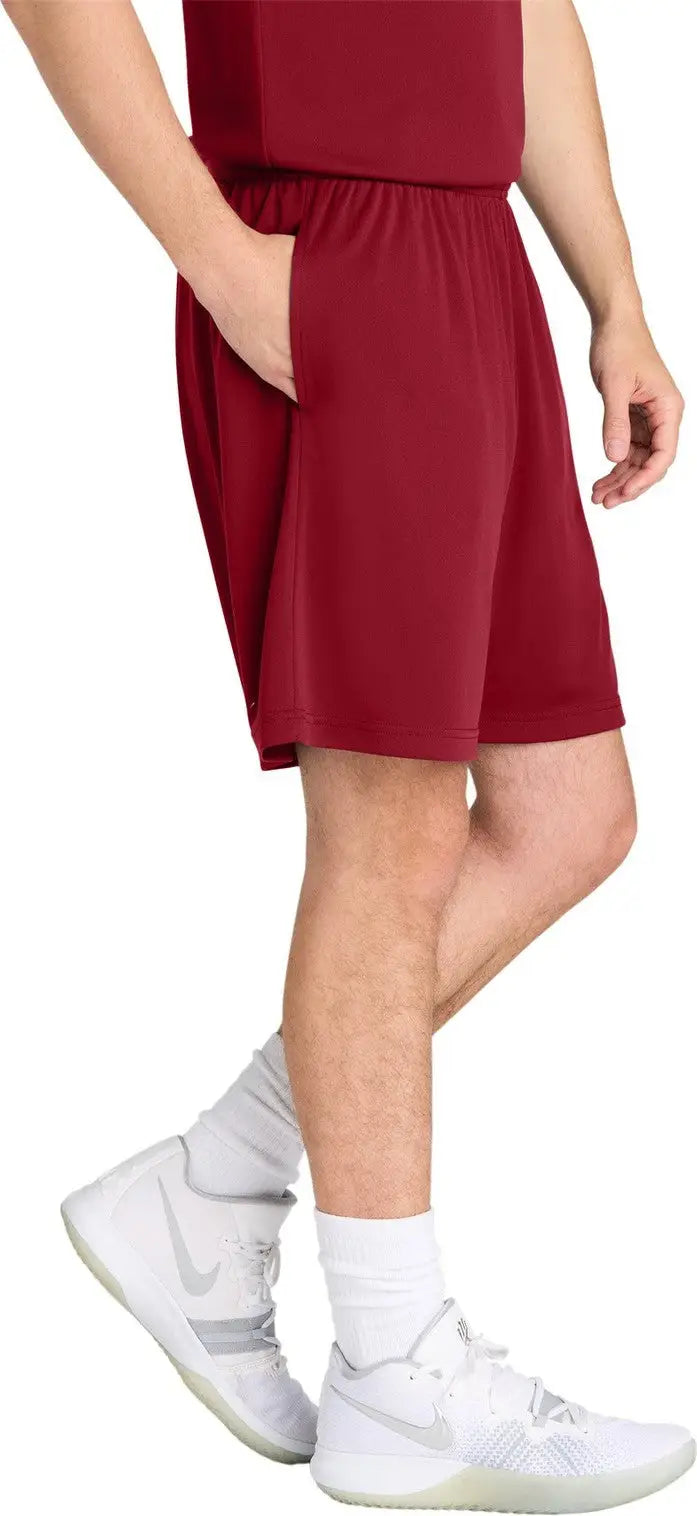 Sport-tek St349p Posicharge Competitor 7’’ Pocketed Short - Deep Red