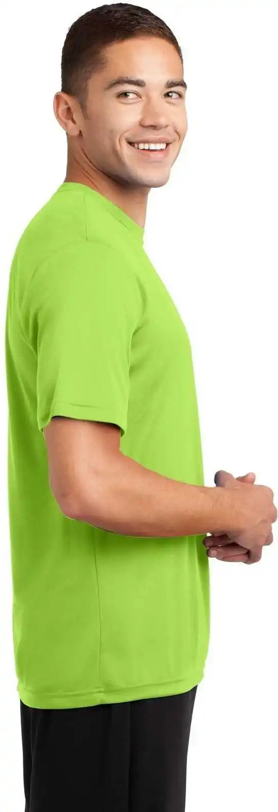 Sport Tek St350 Posicharge Competitor Tee Lime Shock