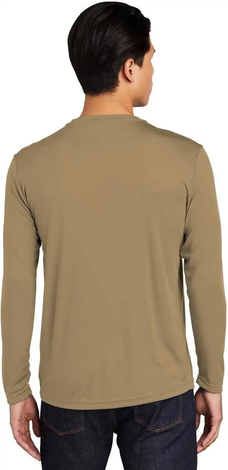 Sport Tek St350ls Long Sleeve Posicharge Competitor Tee Coyote Brown