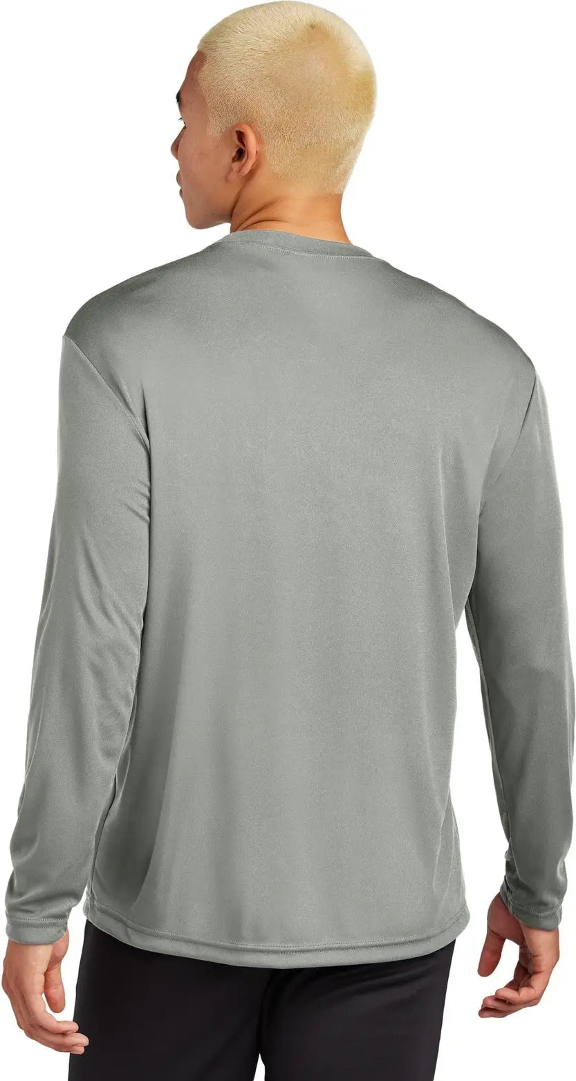 Sport-tek St350ls Long Sleeve Posicharge Competitor Tee - Gray Concrete
