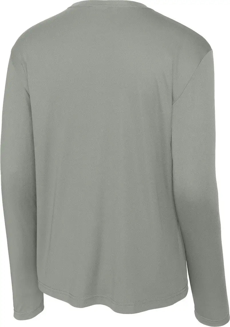 Sport-tek St350ls Long Sleeve Posicharge Competitor Tee - Gray Concrete