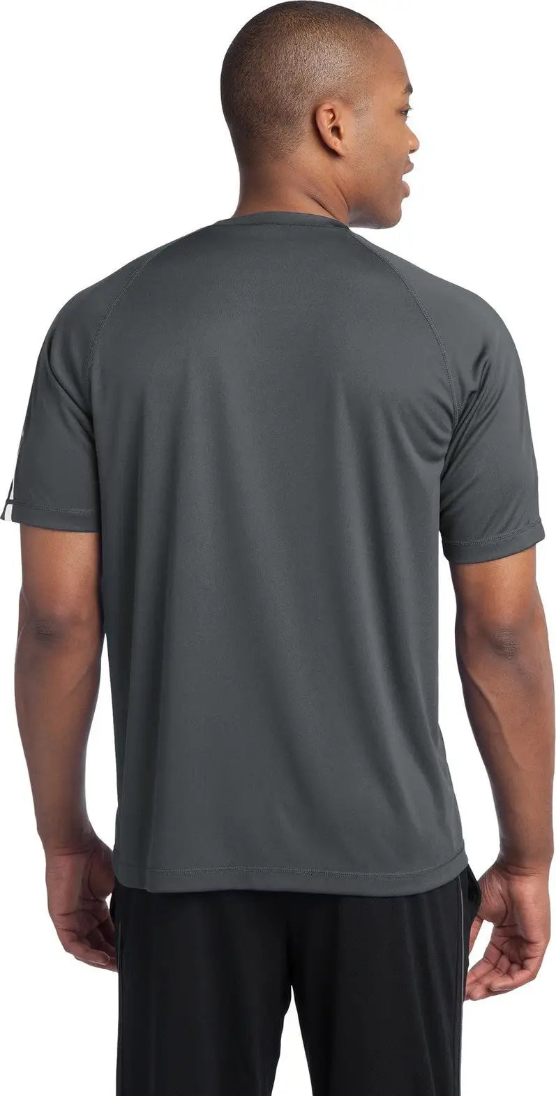 Sport-tek St351 Colorblock Posicharge Competitor Tee - Iron Gray White