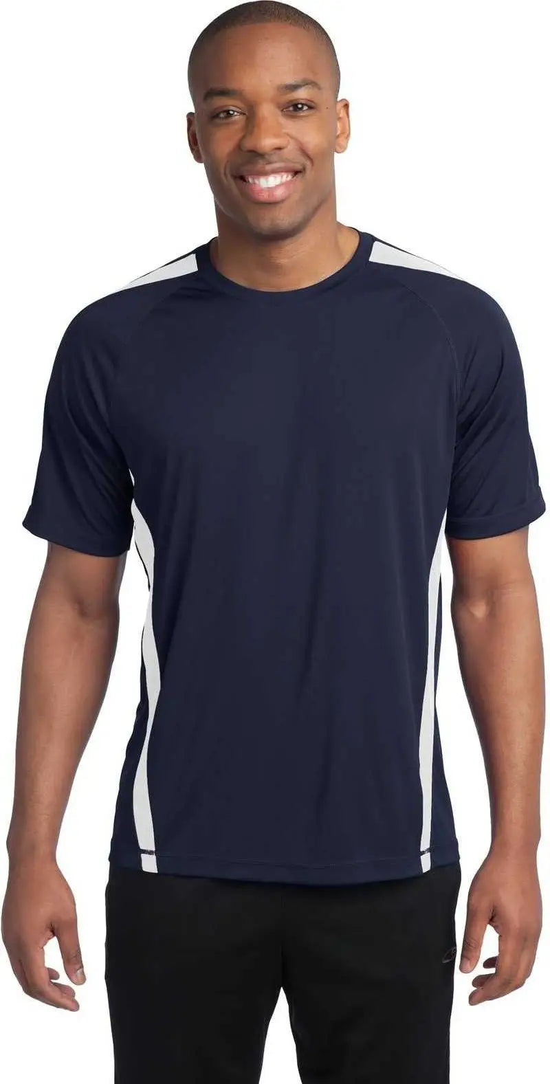 Sport-tek St351 Colorblock Posicharge Competitor Tee - True Navy White