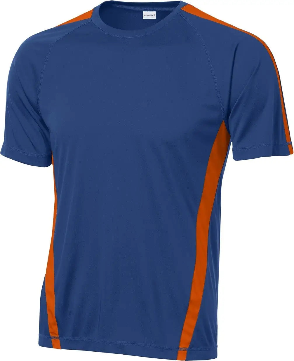 Sport-tek St351 Colorblock Posicharge Competitor Tee - True Royal Deep Orange