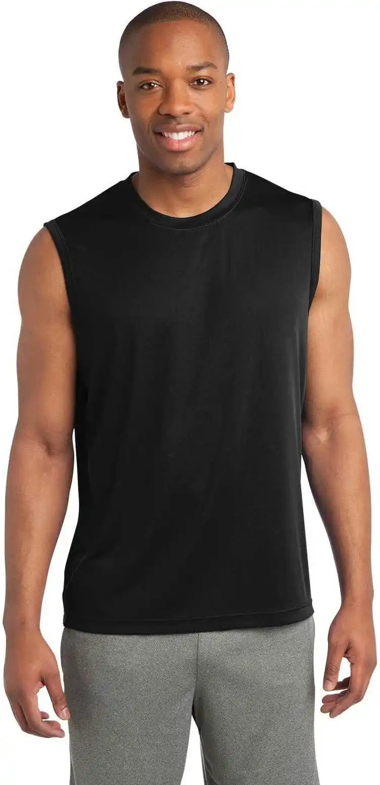 Sport Tek St352 Sleeveless Posicharge Competitor Tee Black