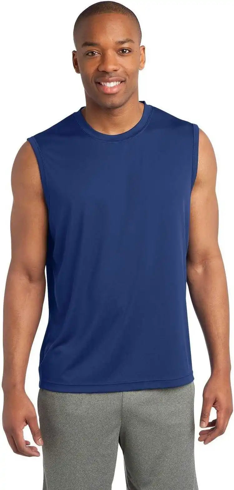 Sport Tek St352 Sleeveless Posicharge Competitor Tee True Royal