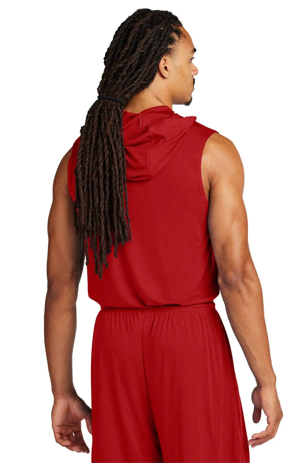 Sport-tek St352h Competitor Sleeveless Hoodie - Deep Red