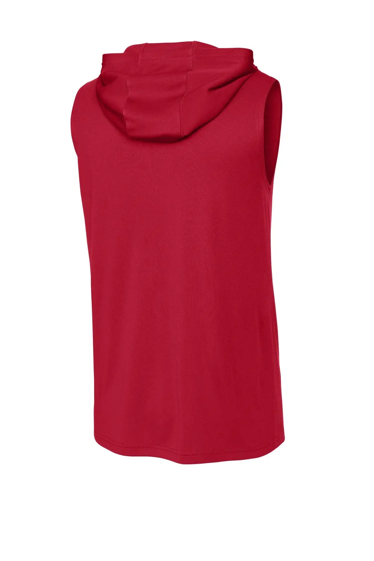 Sport-tek St352h Competitor Sleeveless Hoodie - Deep Red