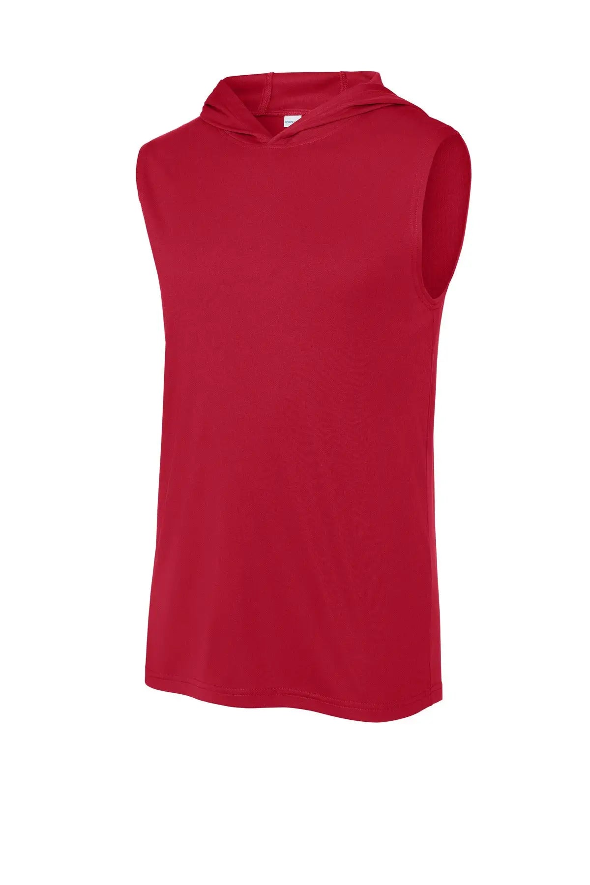 Sport-tek St352h Competitor Sleeveless Hoodie - Deep Red