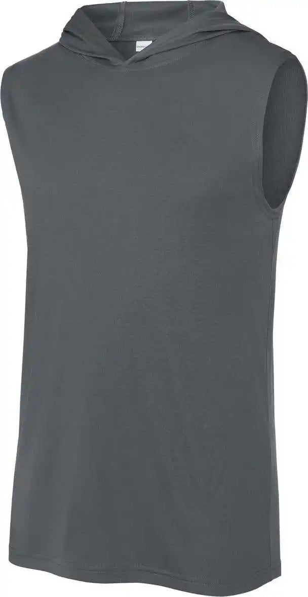 Sport-tek St352h Competitor Sleeveless Hoodie - Iron Grey