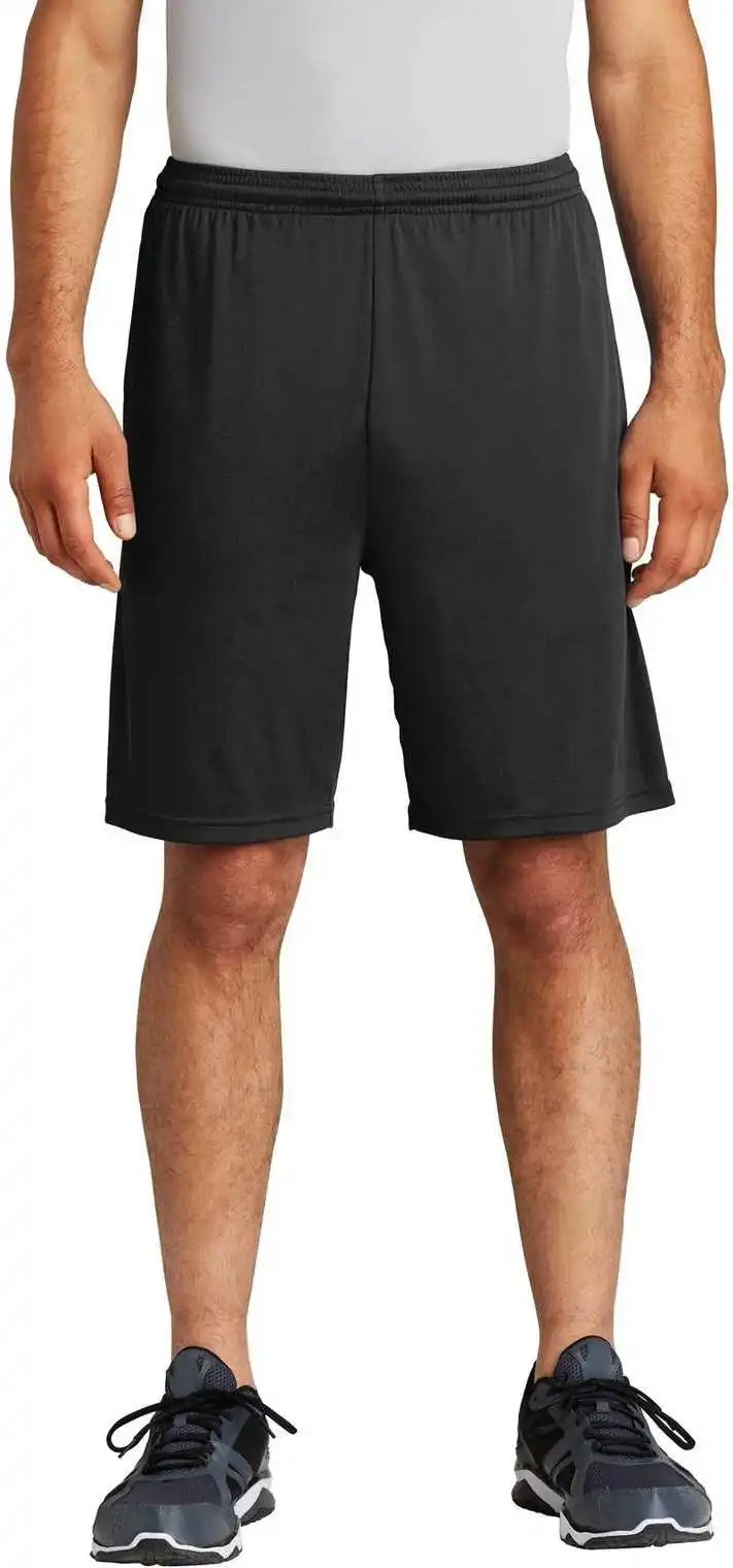 Sport Tek St355p Posicharge Competitor Pocketed Short Black