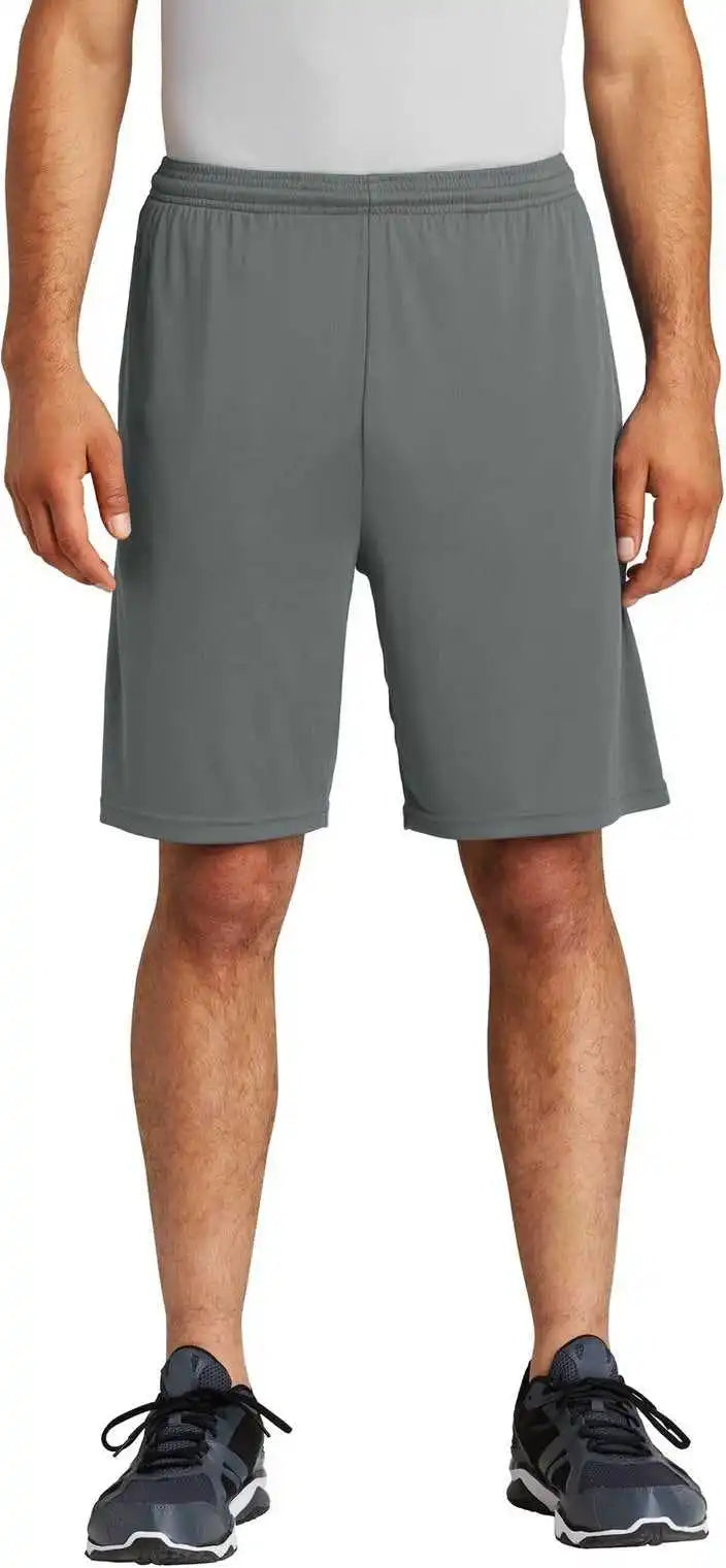 Sport-tek St355p Posicharge Competitor Pocketed Short - Iron Grey
