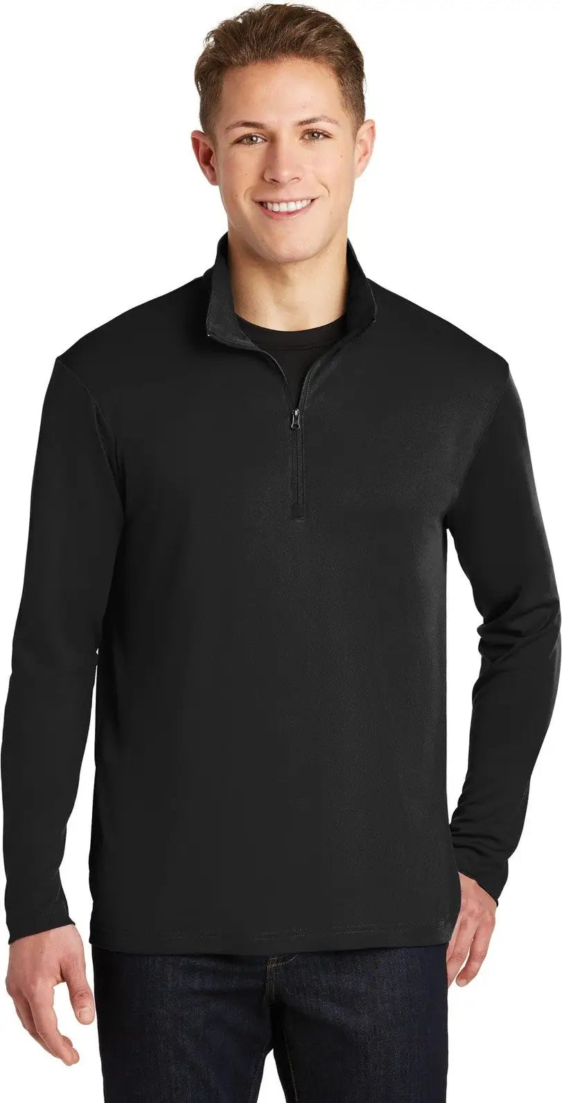 Sport-tek St357 Posicharge Competitor 1/4-zip Pullover - Black - Adult Xs