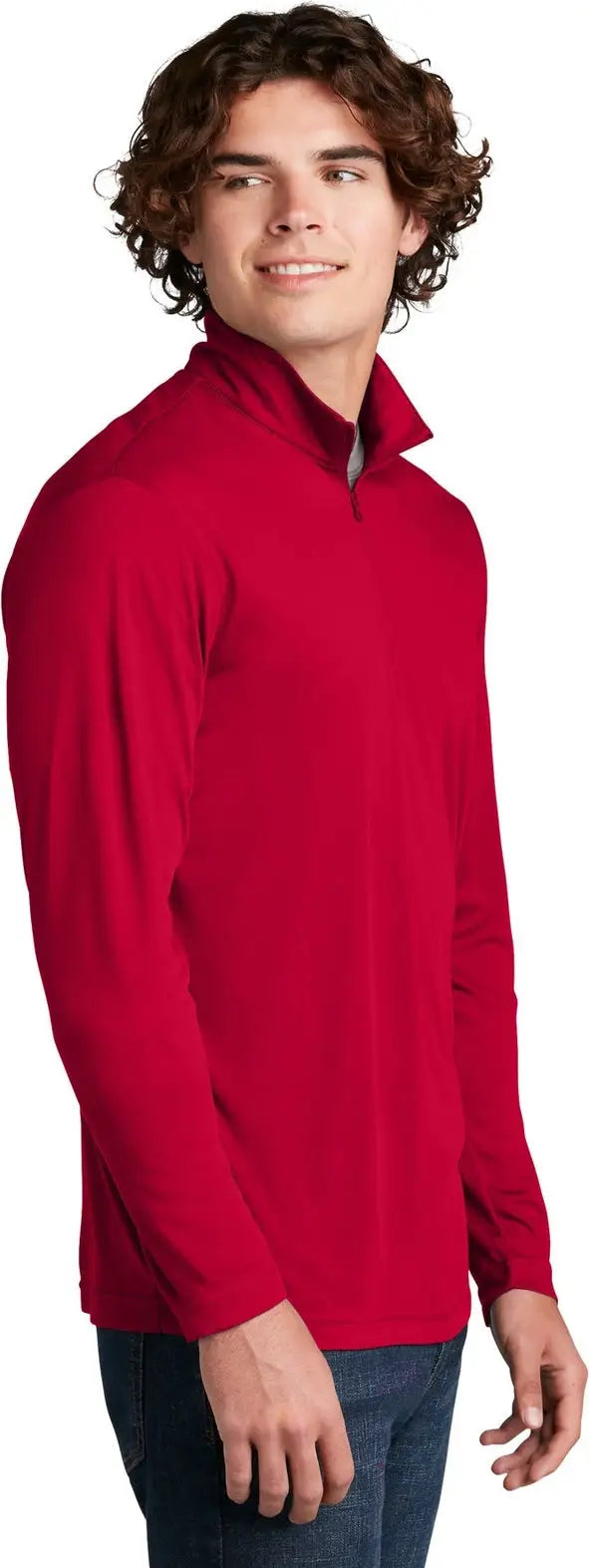 Sport-tek St357 Posicharge Competitor 1/4-zip Pullover - Deep Red