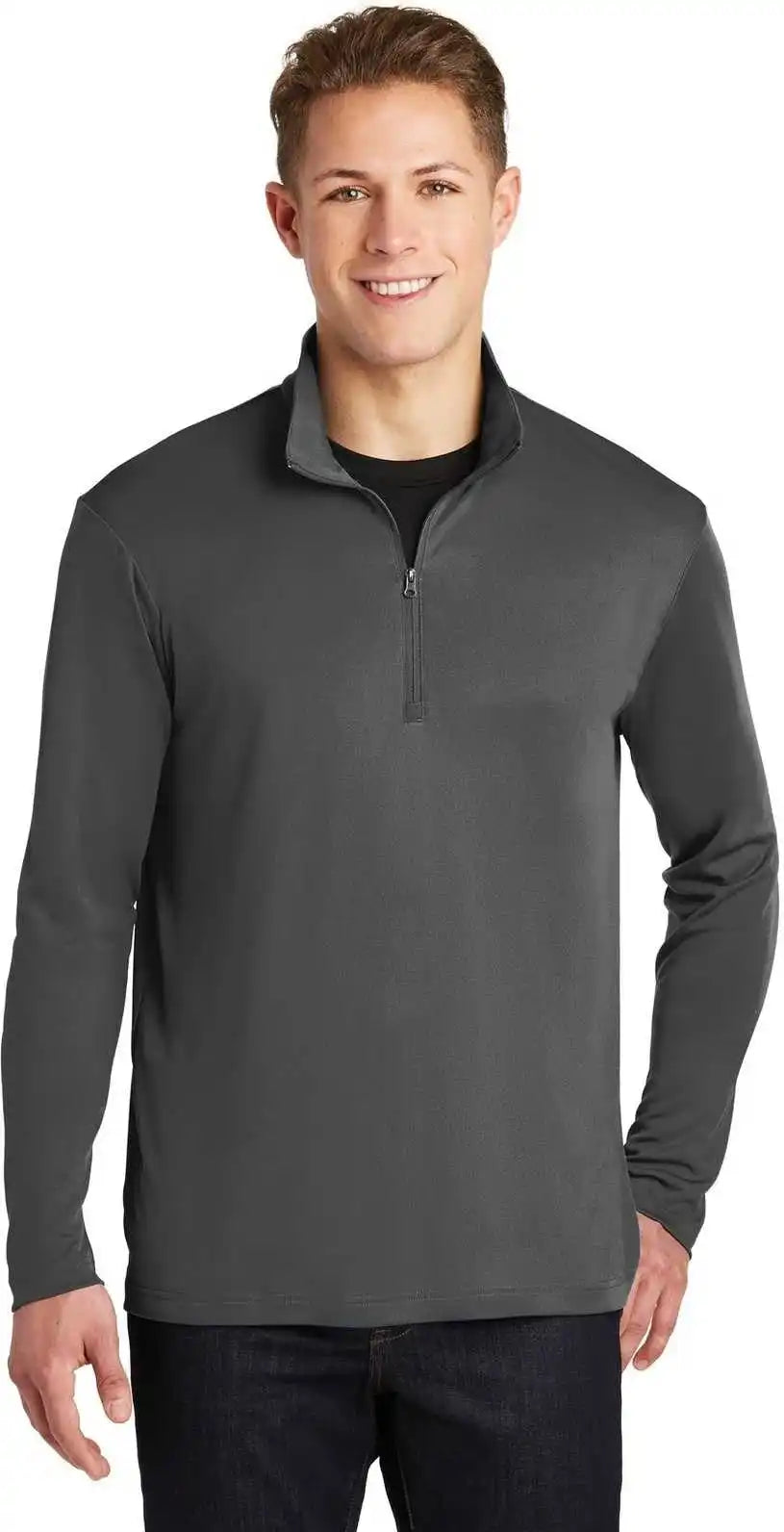 Sport Tek St357 Posicharge Competitor 1/4 Zip Pullover Iron Gray