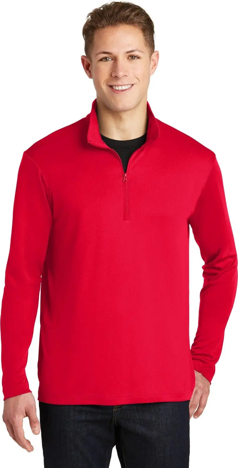 Sport-tek St357 Posicharge Competitor 1/4-zip Pullover - True Red - Adult Xs