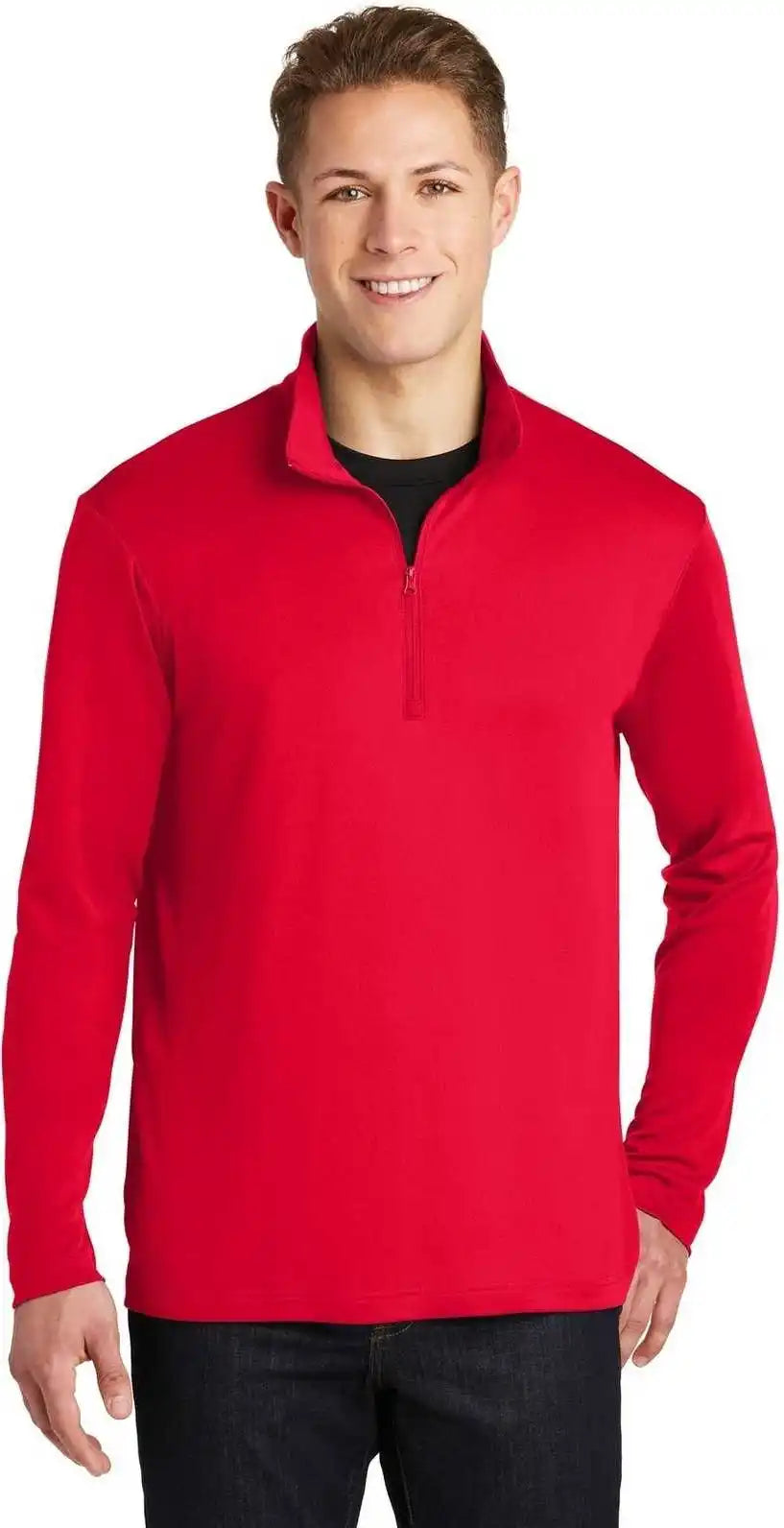 Sport Tek St357 Posicharge Competitor 1/4 Zip Pullover True Red