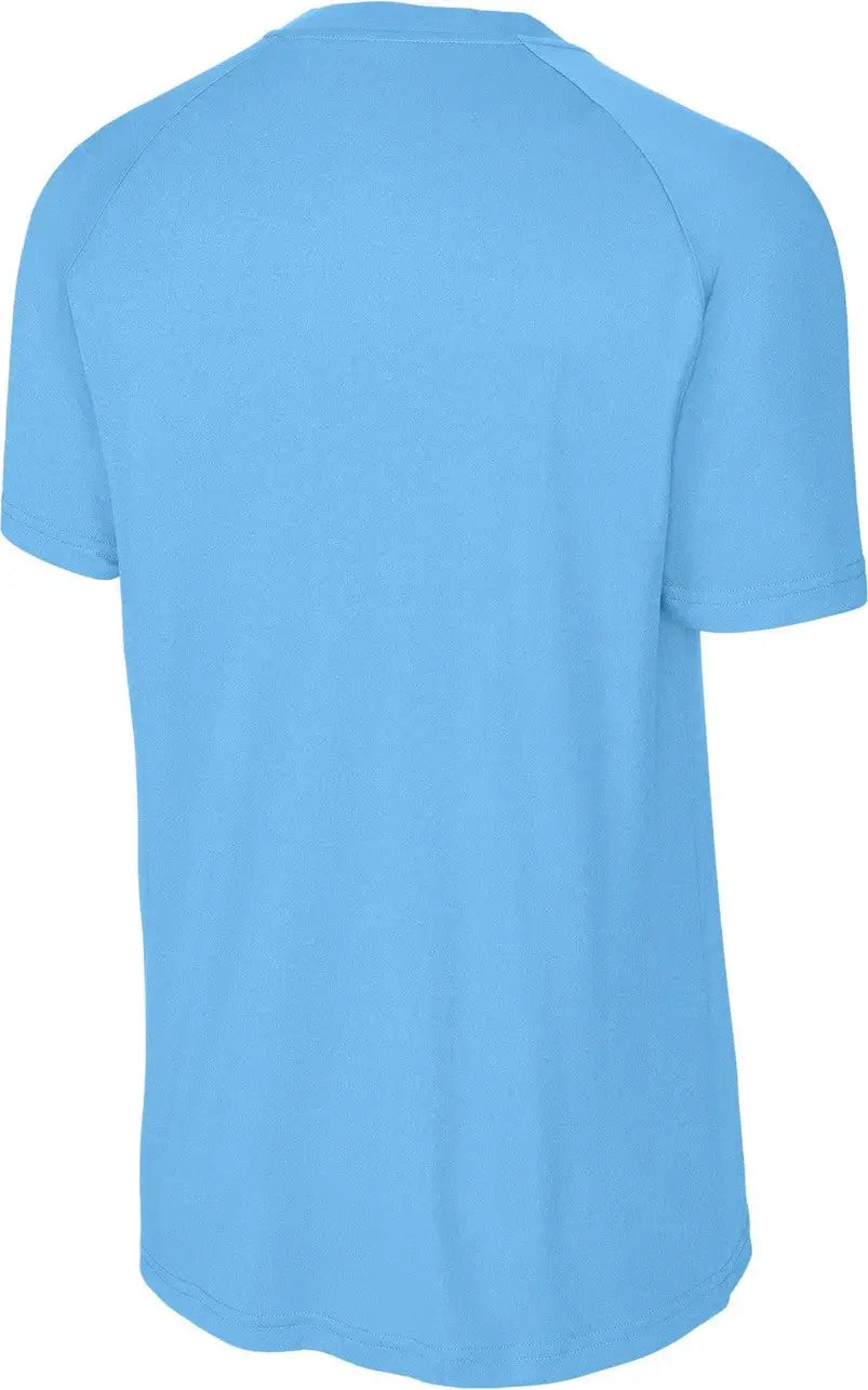 Sport-tek St359 Posicharge Competitor 2-button Henley - Carolina Blue - Adult Xs