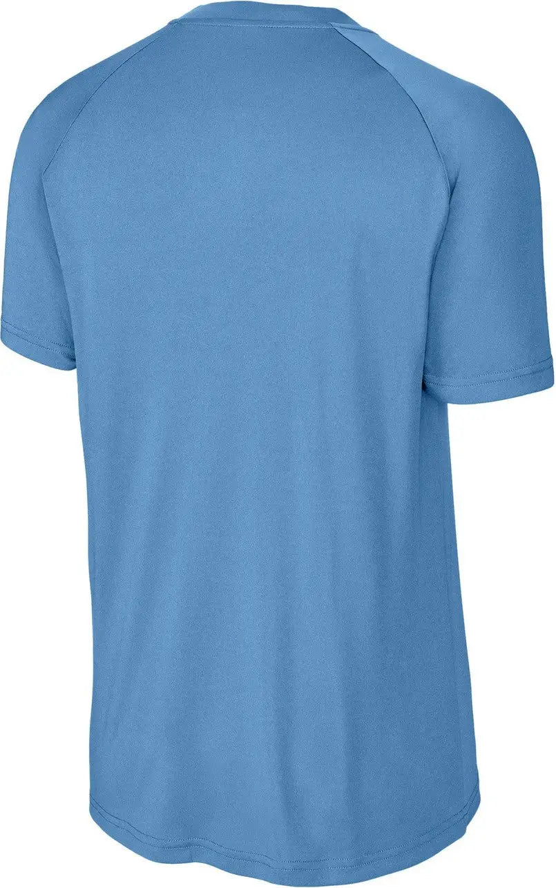 Sport-tek St359 Posicharge Competitor 2-button Henley - Carolina Blue