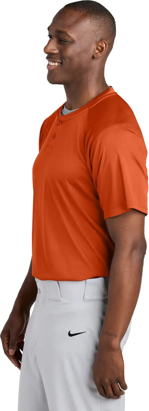 Sport-tek St359 Posicharge Competitor 2-button Henley - Deep Orange