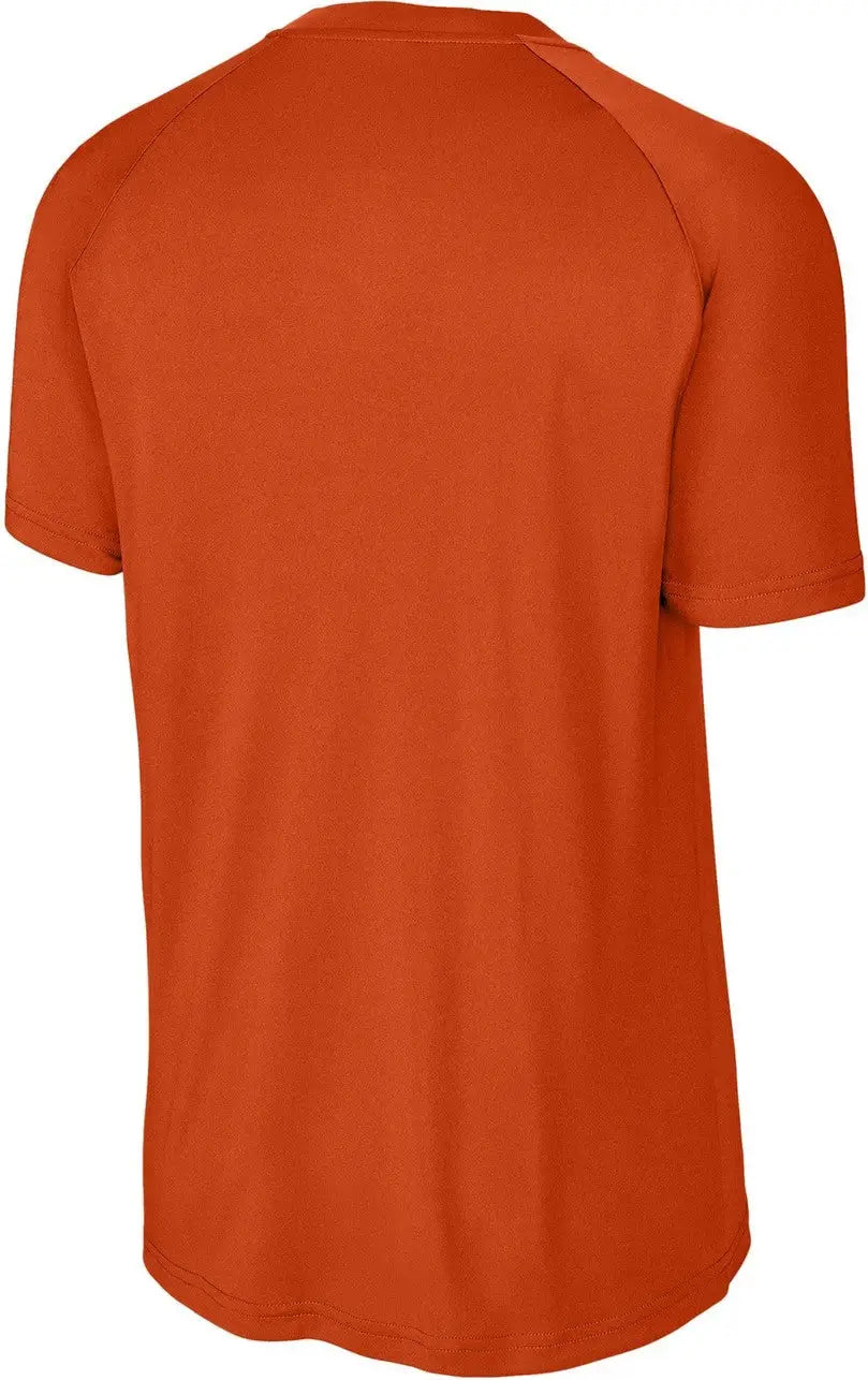 Sport-tek St359 Posicharge Competitor 2-button Henley - Deep Orange