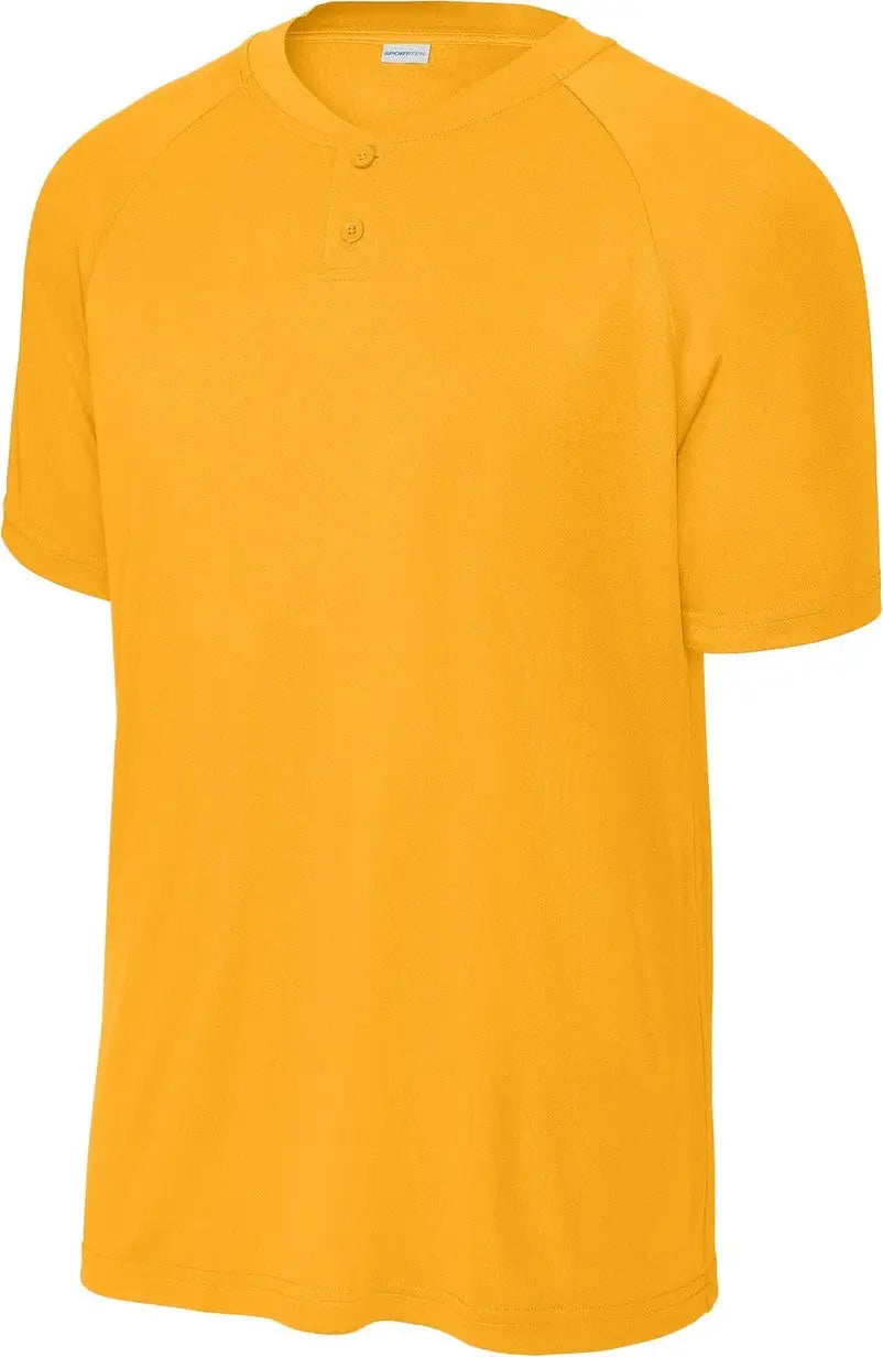Sport-tek St359 Posicharge Competitor 2-button Henley - Gold