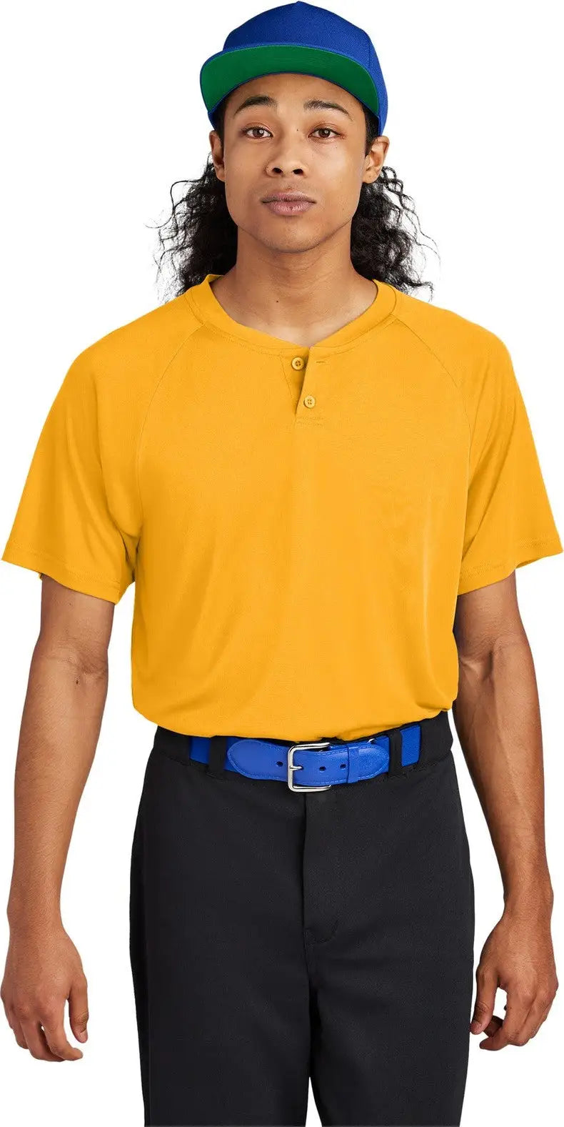Sport-tek St359 Posicharge Competitor 2-button Henley - Gold