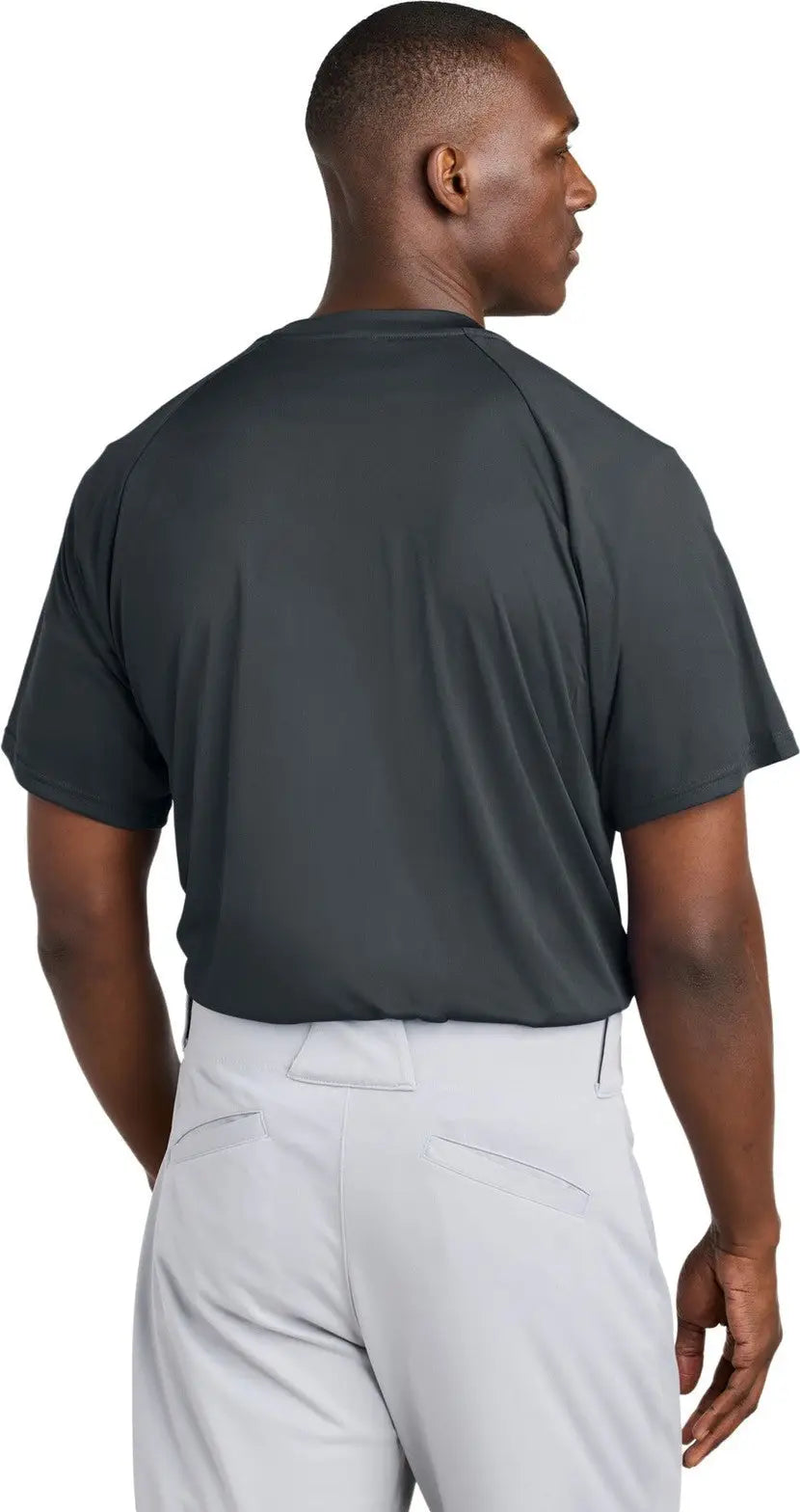 Sport-tek St359 Posicharge Competitor 2-button Henley - Iron Gray