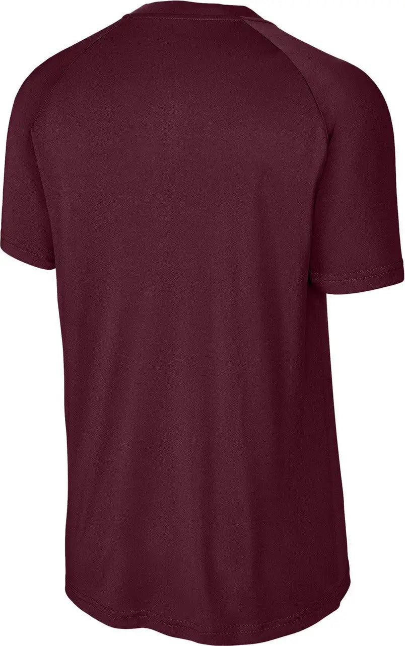 Sport-tek St359 Posicharge Competitor 2-button Henley - Maroon