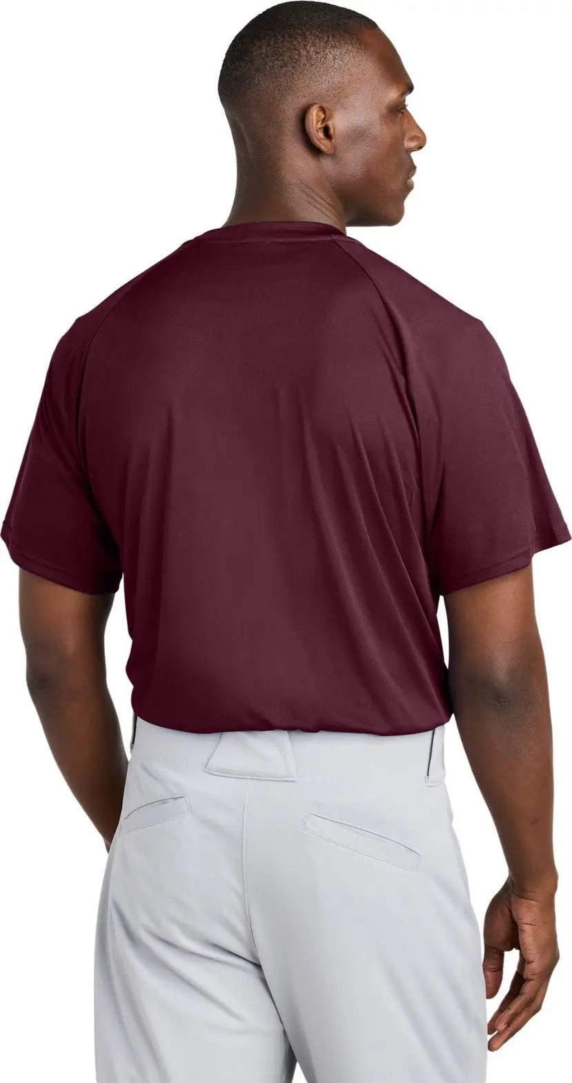 Sport-tek St359 Posicharge Competitor 2-button Henley - Maroon