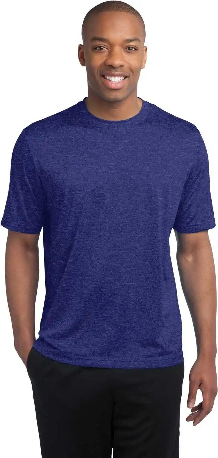 Sport Tek St360 Heather Contender Tee Cobalt