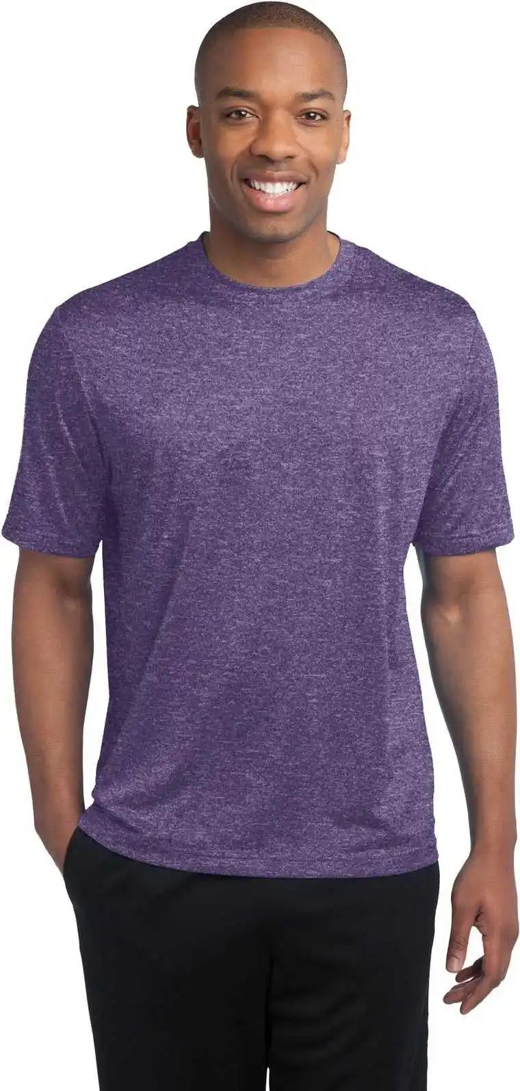 Sport Tek St360 Heather Contender Tee Purple