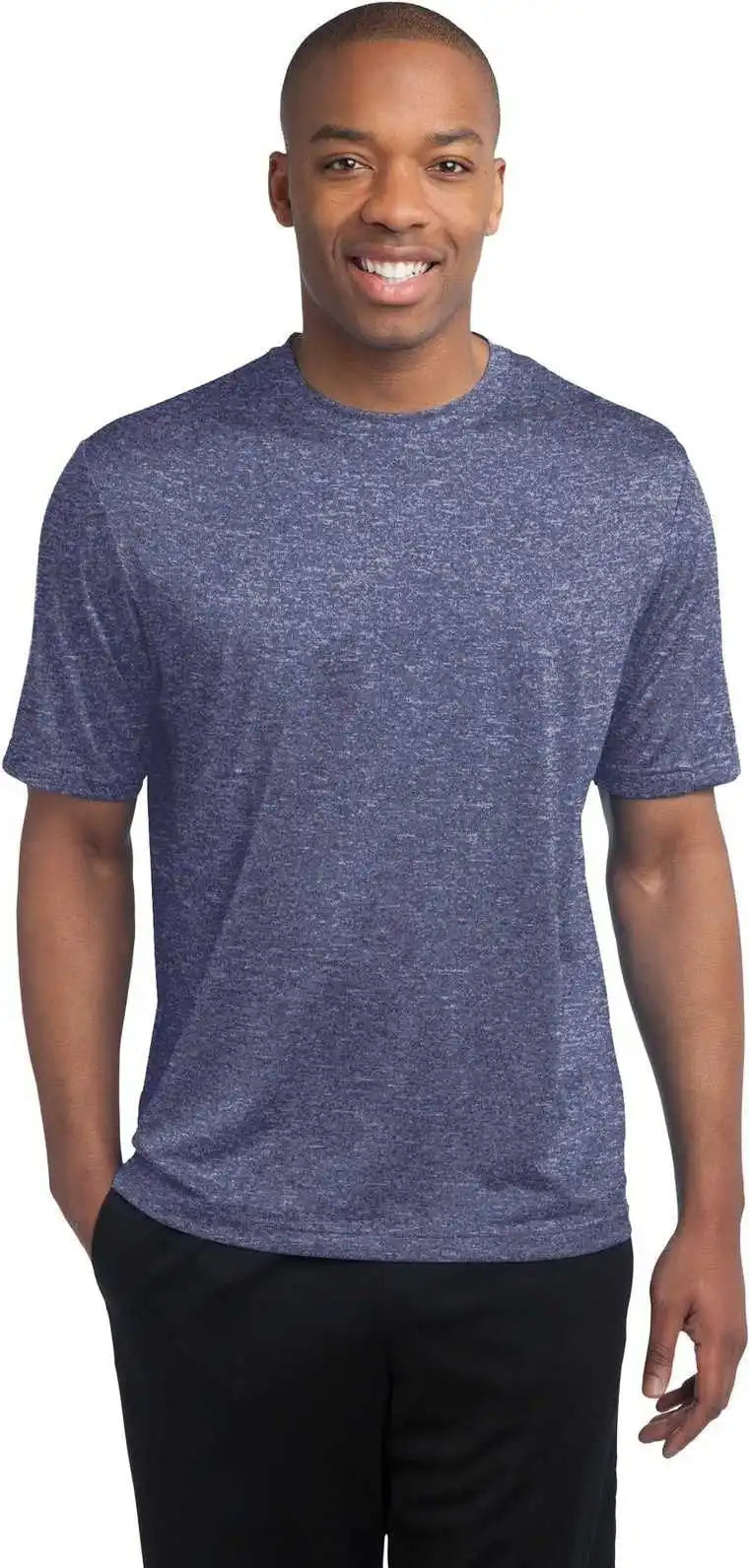 Sport Tek St360 Heather Contender Tee True Navy